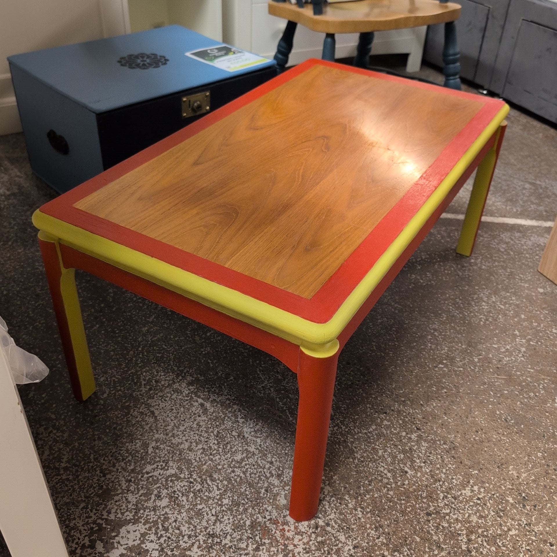 Upcycled table by James our Volunteer